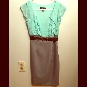 BCX Teal flowy 1-piece dress